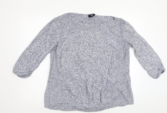 Womens UK Size L Wallis Blue Pullover Jumper