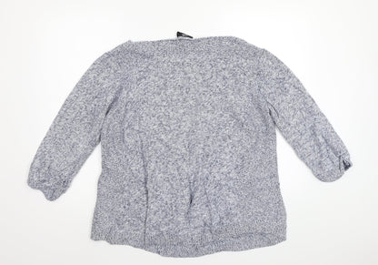 Womens UK Size L Wallis Blue Pullover Jumper