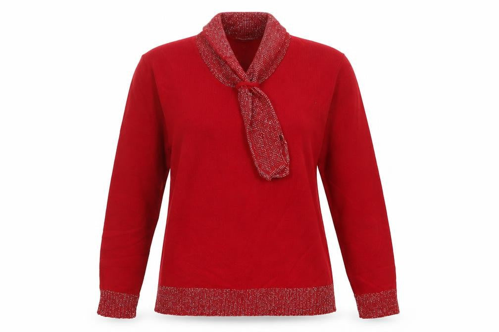 Womens UK Size M Select Red Pullover Jumper