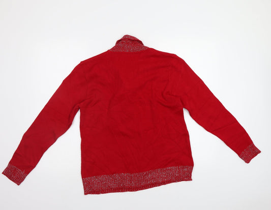 Womens UK Size M Select Red Pullover Jumper