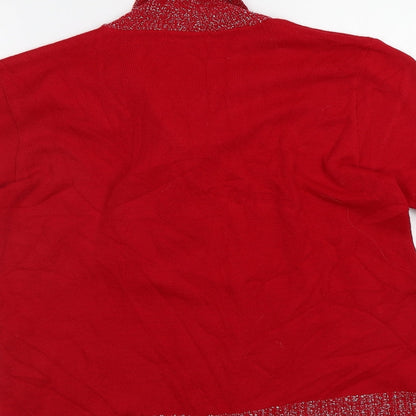 Womens UK Size M Select Red Pullover Jumper