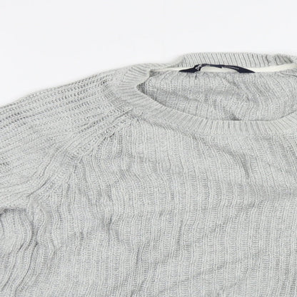Womens UK Size 12 Crew Clothing Grey Pullover Jumper