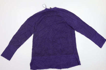 M&S Womens Purple   Cardigan Jumper Size M