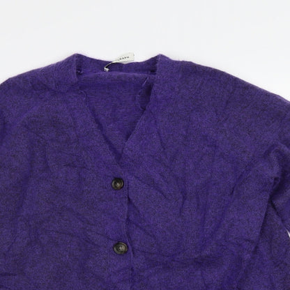 M&S Womens Purple   Cardigan Jumper Size M