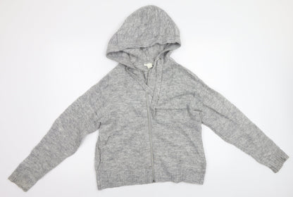 H&M Womens Grey   Full Zip Hoodie Size S