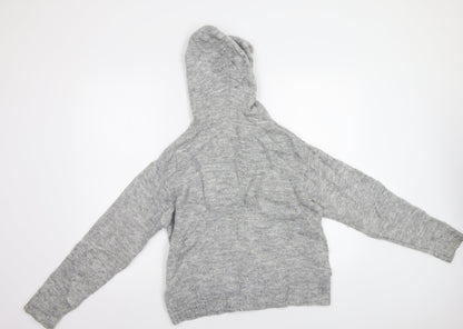 H&M Womens Grey   Full Zip Hoodie Size S