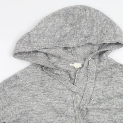H&M Womens Grey   Full Zip Hoodie Size S