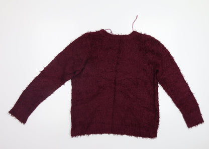 Womens UK Size M Dunnes Red Pullover Jumper