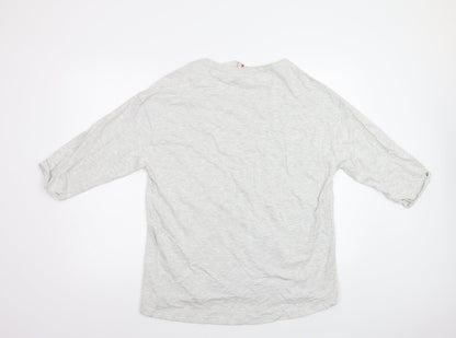 Primark Womens Grey   Top Pyjama Top Size M  - Xmas Top