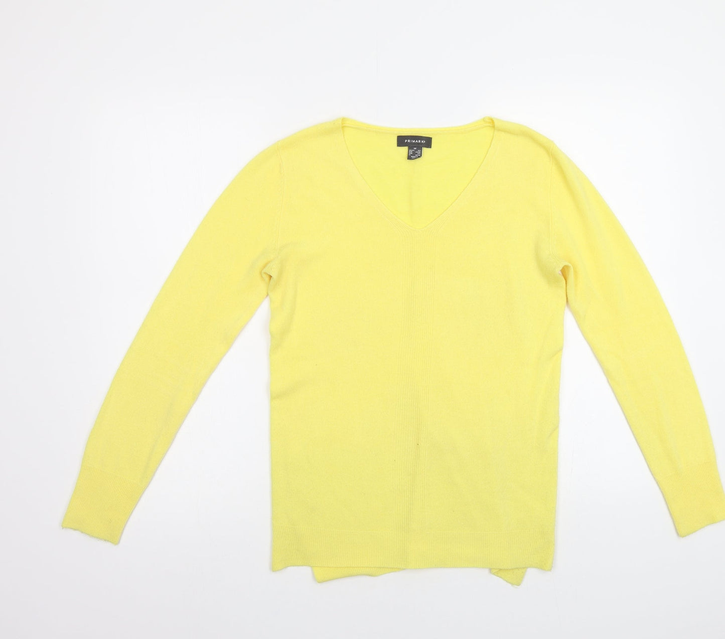 Primark Womens Yellow   Pullover Jumper Size XS