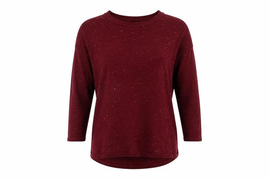 Womens UK Size L Preworn Red Pullover Jumper