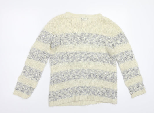 Womens UK Size 8 Topshop Beige Pullover Jumper