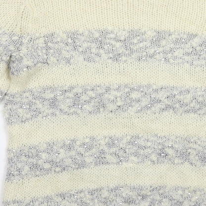 Womens UK Size 8 Topshop Beige Pullover Jumper