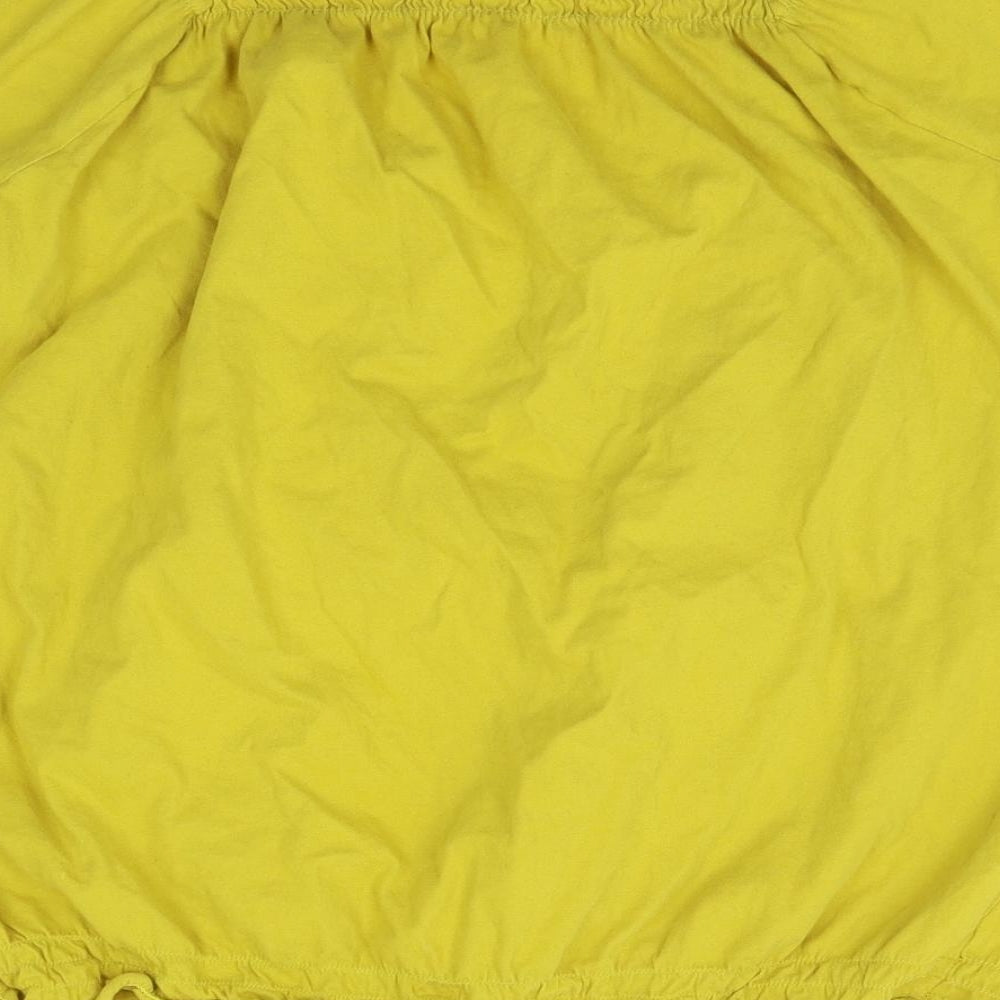 Papaya Womens Yellow   Basic Blouse Size 12