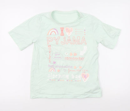 Nutmeg Girls Green   Basic T-Shirt Size 12-13 Years