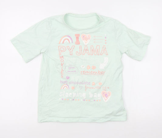 Nutmeg Girls Green   Basic T-Shirt Size 12-13 Years