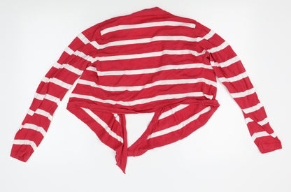Womens UK Size M M&Co Red Cardigan Jumper