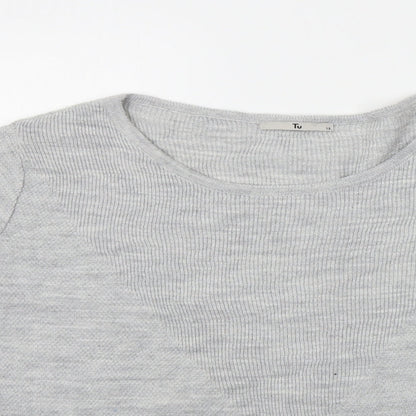 TU Womens Grey   Pullover Jumper Size 12
