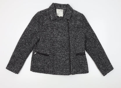 RJR Womens Grey   Pea Coat Coat Size 16