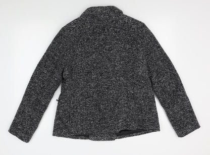 RJR Womens Grey   Pea Coat Coat Size 16