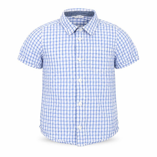 M&Co Boys Blue   Basic Button-Up Size 3-4 Years