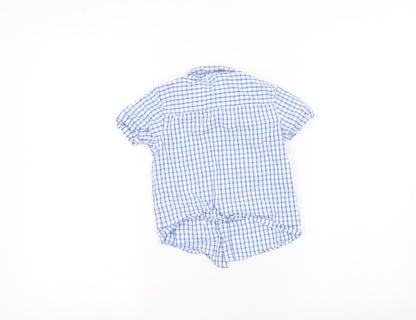 M&Co Boys Blue   Basic Button-Up Size 3-4 Years