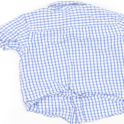 M&Co Boys Blue   Basic Button-Up Size 3-4 Years