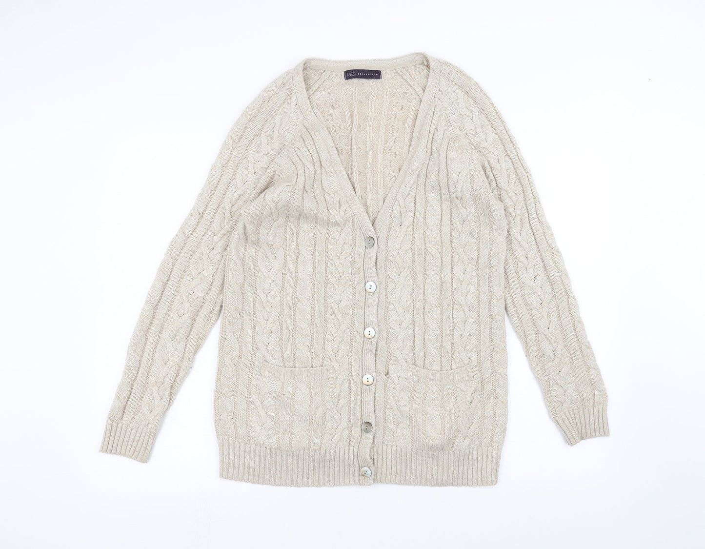Womens UK Size 8 Marks and Spencer Beige Jacket