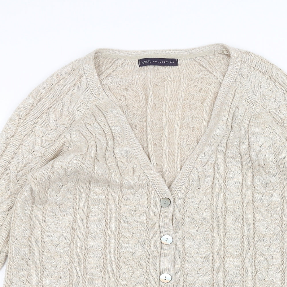 Womens UK Size 8 Marks and Spencer Beige Jacket