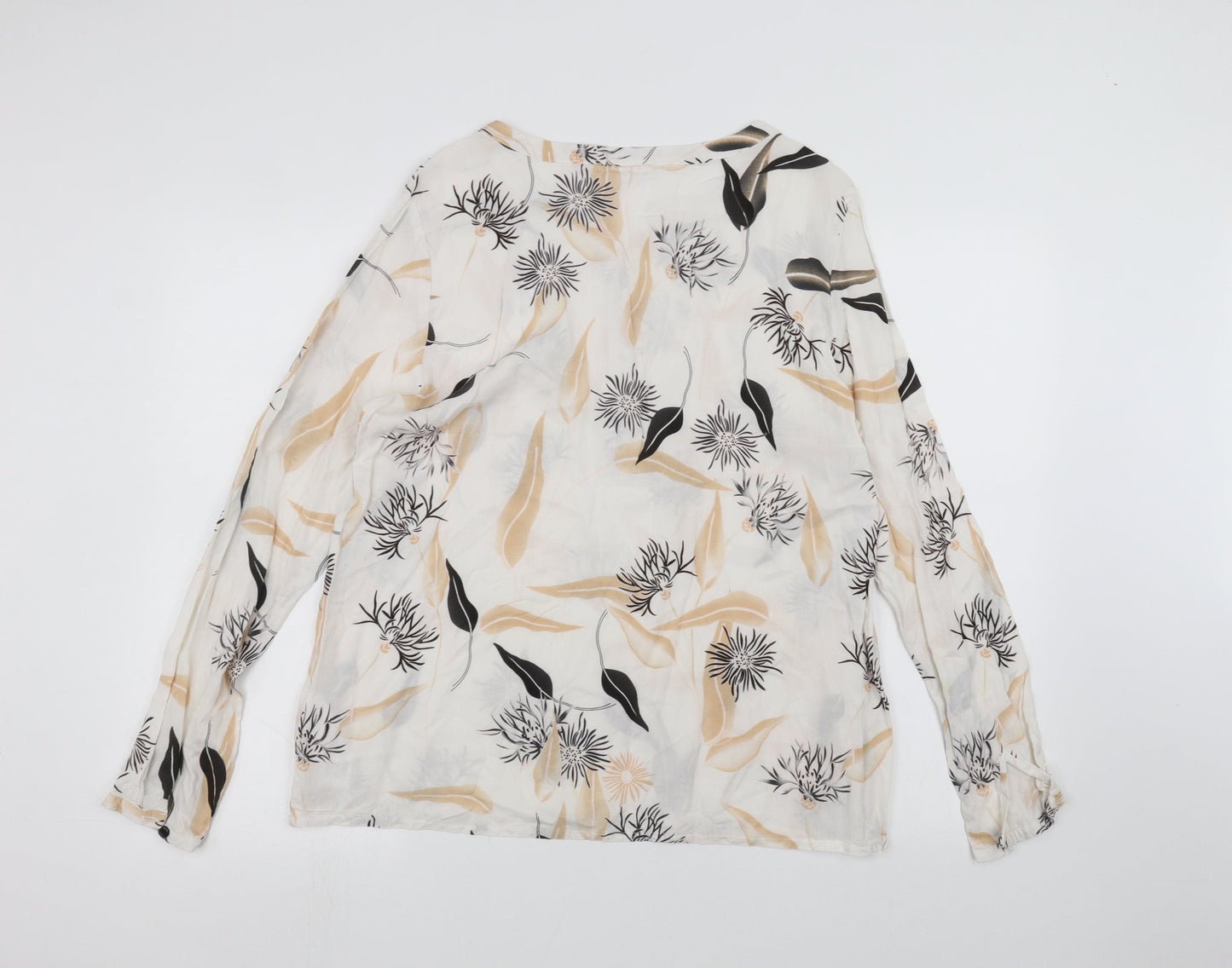 Womens UK Size M fransa White Basic Blouse