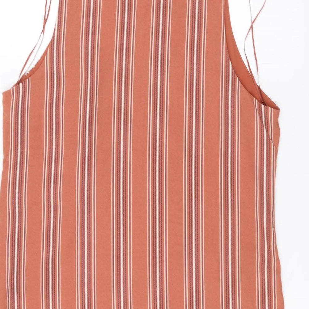 Womens UK Size 14 New Look Pink Basic Blouse