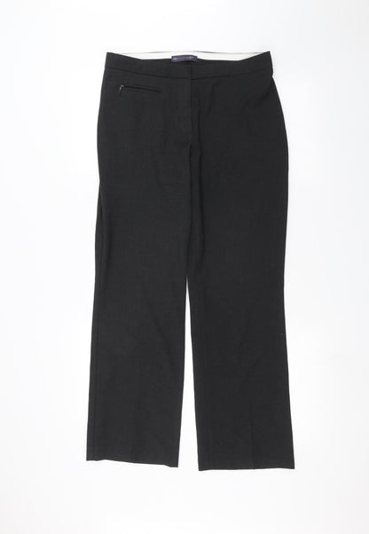 Womens UK Size 10 Marks and Spencer Regular Fit  Black Trousers