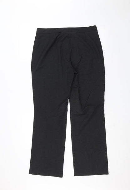 Womens UK Size 10 Marks and Spencer Regular Fit  Black Trousers