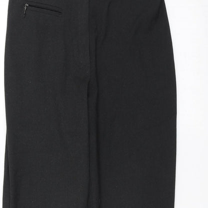 Womens UK Size 10 Marks and Spencer Regular Fit  Black Trousers