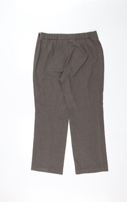 Womens UK Size 12 Marks and Spencer Regular Fit  Beige Trousers