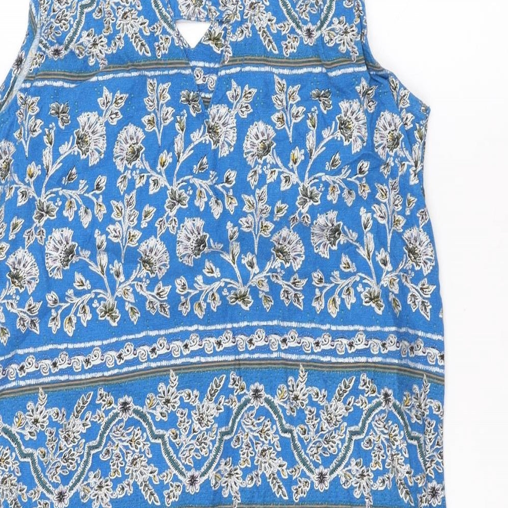 Womens UK Size 8 NEXT Blue Basic T-Shirt