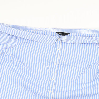 Womens UK Size 16 New Look Blue Basic Button-Up