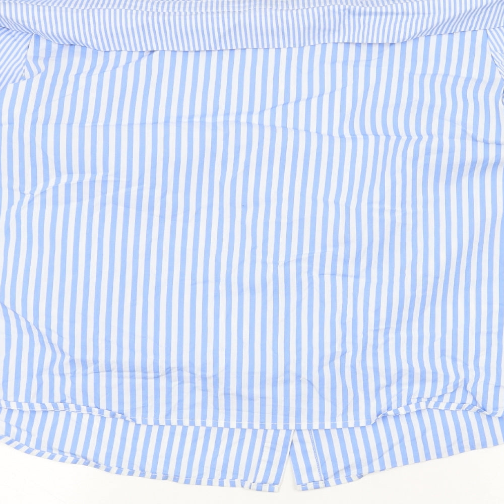 Womens UK Size 16 New Look Blue Basic Button-Up