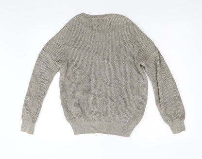 Primark Womens Gold  Knit Pullover Jumper Size XS
