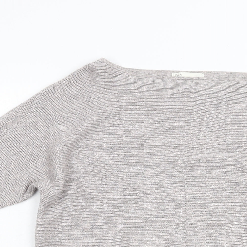 Womens UK Size XS H&M Beige Pullover Jumper
