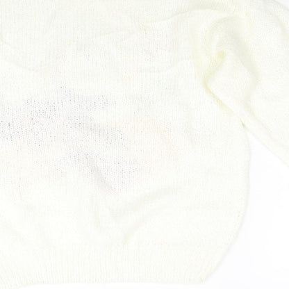 Soft Wear Womens Ivory  Knit Pullover Jumper Size M