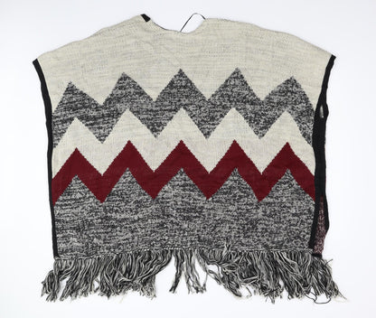 Primark Womens Multicoloured   Jacket Poncho Size M