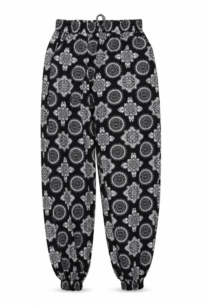 Paul Mac Womens Multicoloured Geometric  Trousers  Size 12 L28 in