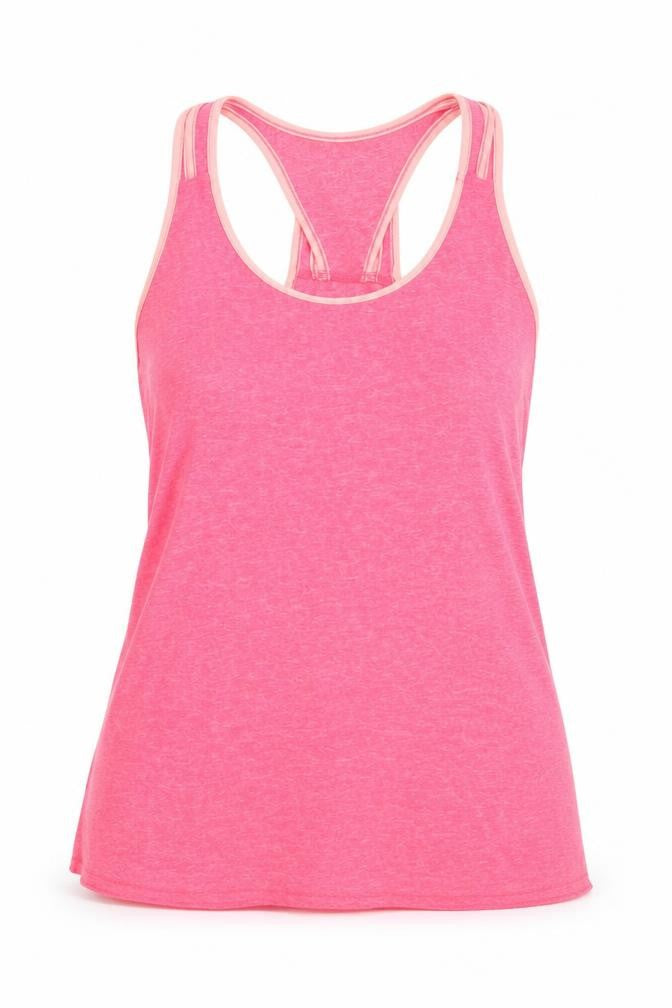 Womens Pink   Basic Tank Size S