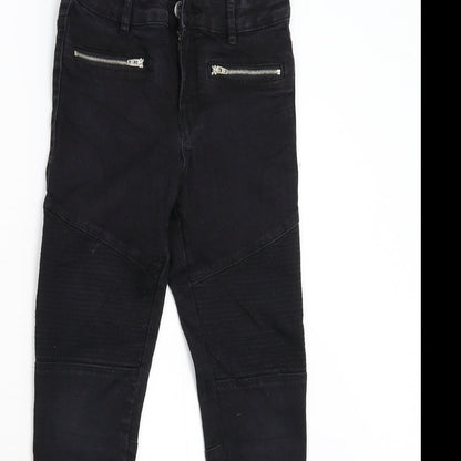 Destination Girls Black  Denim Skinny Jeans Size 11 Years