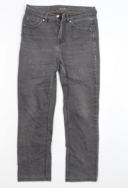 RJ Simply ROCKS Womens Grey  Denim Straight Jeans Size 32 L27 in
