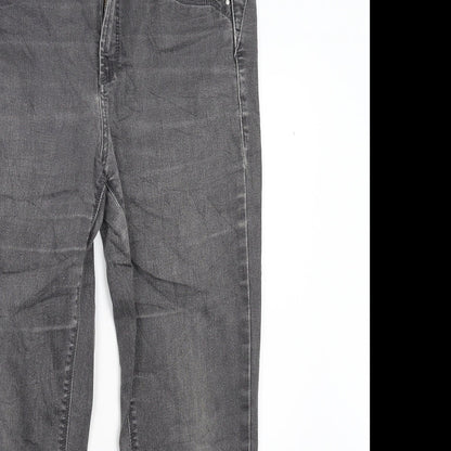 RJ Simply ROCKS Womens Grey  Denim Straight Jeans Size 32 L27 in