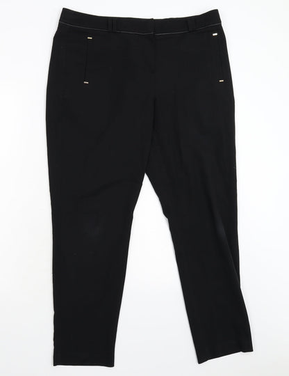 George Womens Black   Trousers  Size 14 L29 in