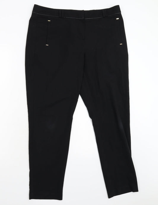 George Womens Black   Trousers  Size 14 L29 in