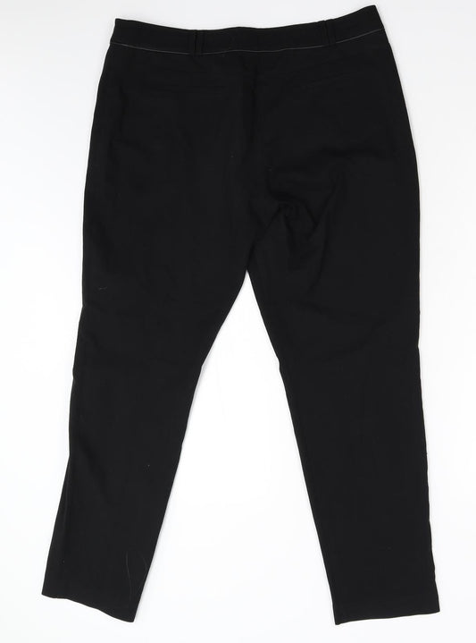 George Womens Black   Trousers  Size 14 L29 in